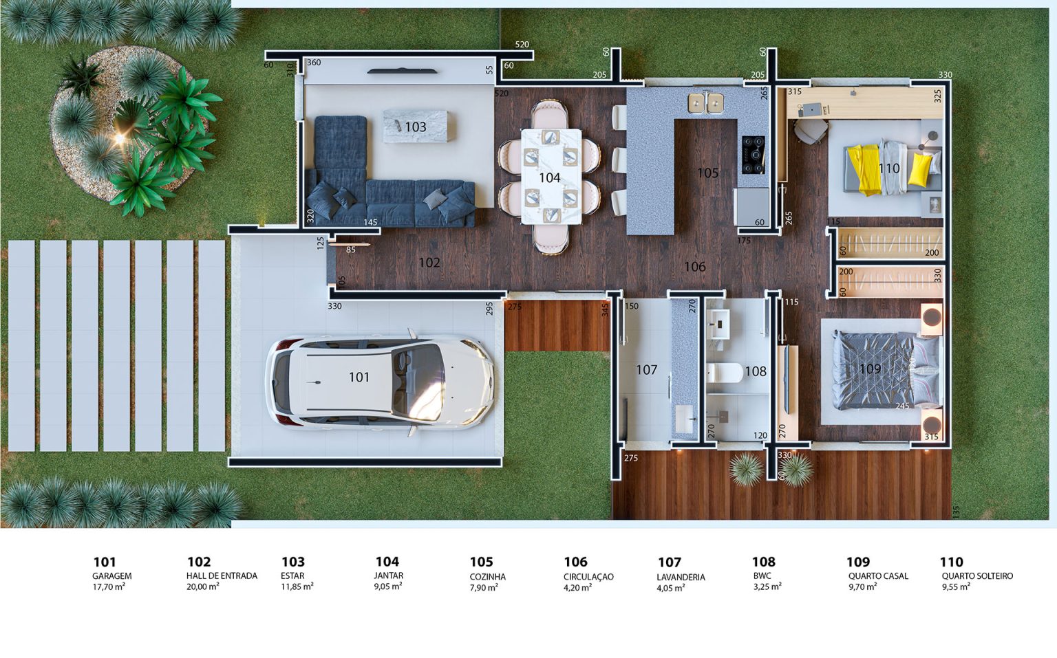 Espaço Smart Casa De MuÃ±ecas Construir Casa Nosara 100 M² Projeto